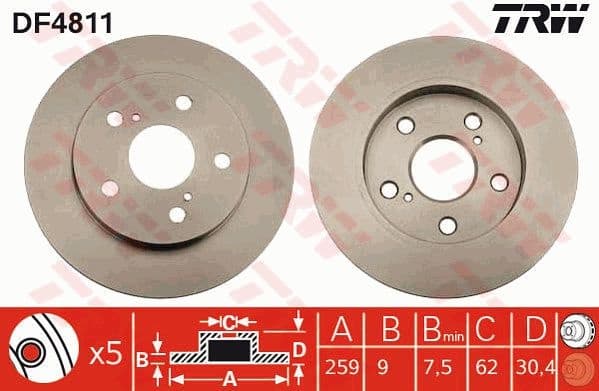 Brake Disc DF4811