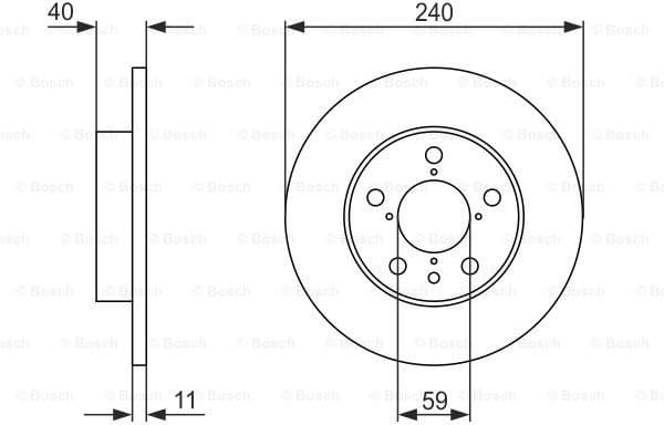 Brake Disc 0986478444 - image 2