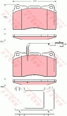 Brake Pad Set, disc brake GDB1645