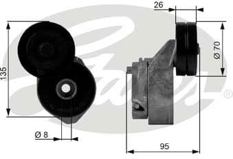 Belt Tensioner, V-ribbed belt DriveAlign™ T38430