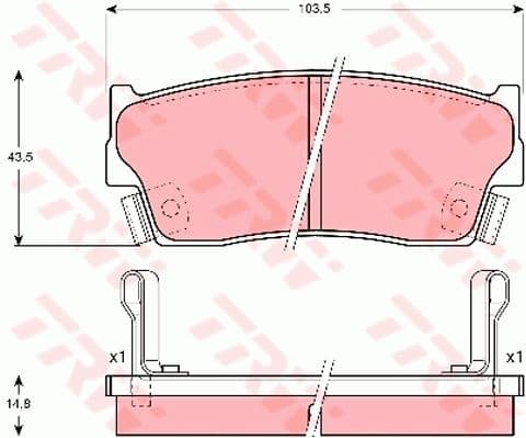 Brake Pad Set, disc brake GDB3183