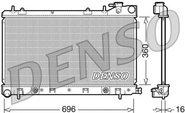 Radiator, engine cooling DRM36002
