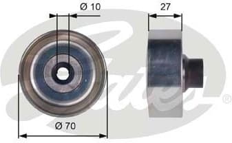 Deflection/Guide Pulley, V-ribbed belt DriveAlign™ T36361