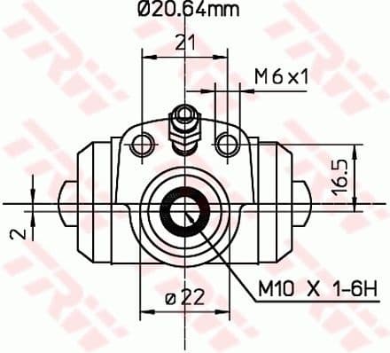 Wheel Brake Cylinder BWF295 - image 2