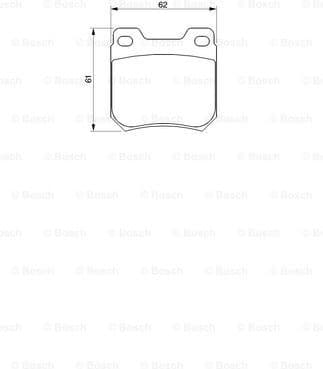 Brake Pad Set, disc brake 0986424754