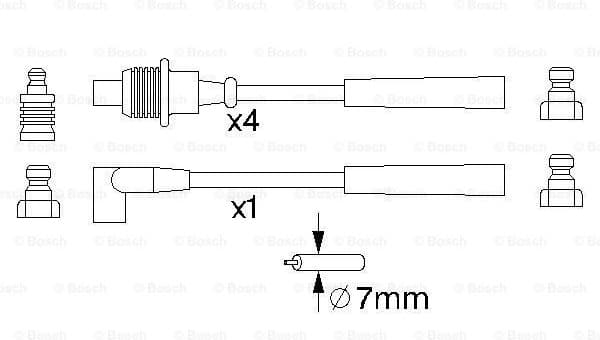 Ignition Cable Kit 0986356715 - image 5