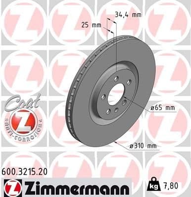 Brake Disc COAT Z 600.3215.20