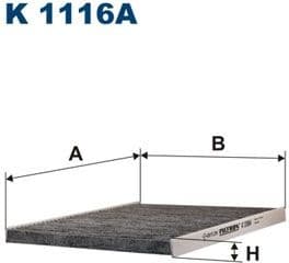 Filter, cabin air K1116A
