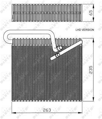 Evaporator, air conditioning EASY FIT 36102