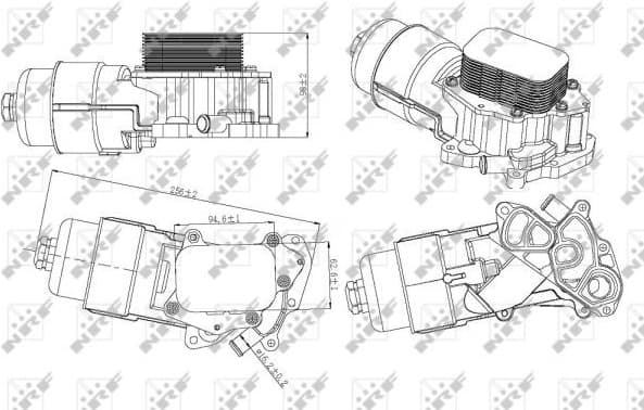Housing, oil filter EASY FIT 31328
