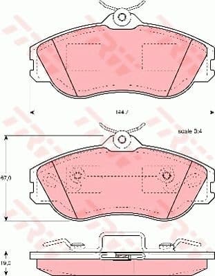 Brake Pad Set, disc brake GDB815