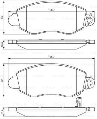 Brake Pad Set, disc brake 0986494047 - image 7