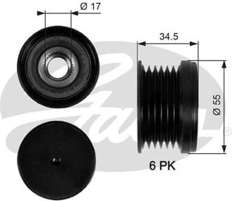 Alternator Freewheel Clutch DriveAlign™ OAP7090