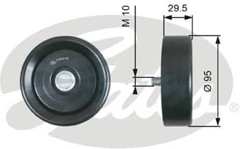 Deflection/Guide Pulley, V-ribbed belt DriveAlign™ T36419 - image 2