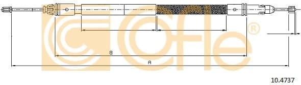 Cable Pull, parking brake 10.4737