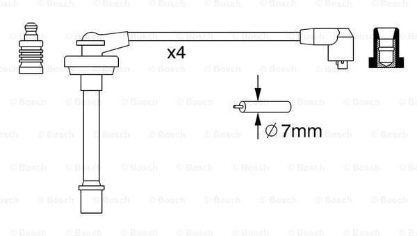 Ignition Cable Kit 0986357278 - image 5