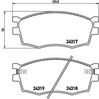 Brake Pad Set, disc brake PRIME LINE P30026