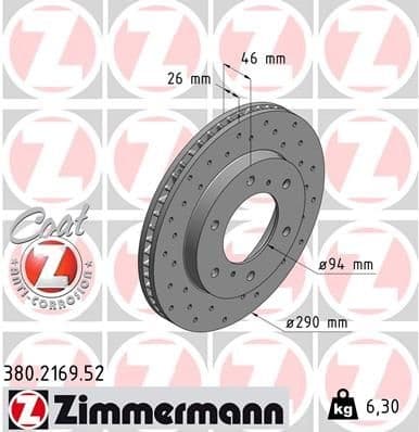 Brake Disc SPORT BRAKE DISC Z 380.2169.52