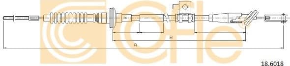 Cable Pull, clutch control 18.6018