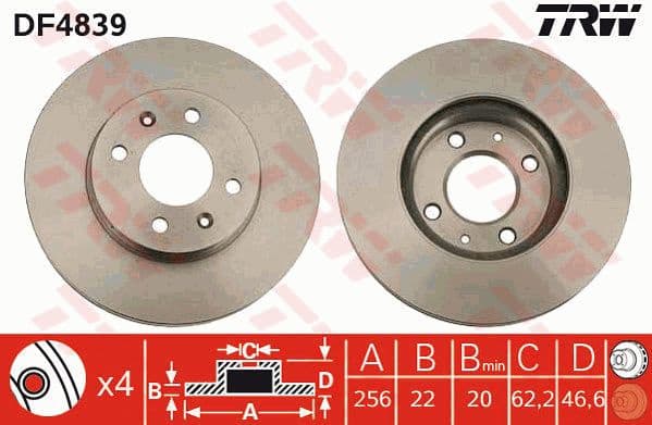 Brake Disc DF4839