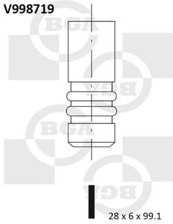 Valve exhaust V998719