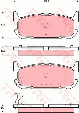Brake Pad Set, disc brake GDB3318