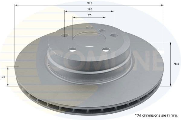 Brake disc, 1pcs REAR ADC1757V