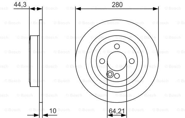 Brake Disc 0986479A08 - image 2