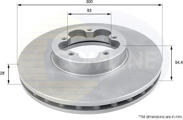 Brake disc, 1pcs FRONT ADC1232V - image 2