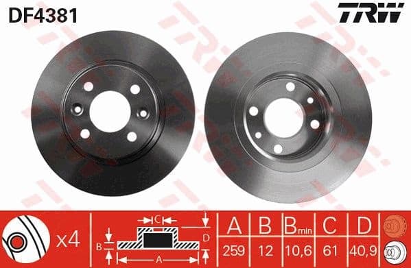 Brake Disc DF4381
