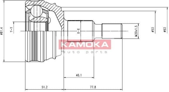 Joint Kit, drive shaft 6864
