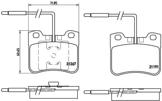 Brake Pad Set, disc brake PRIME LINE P61047