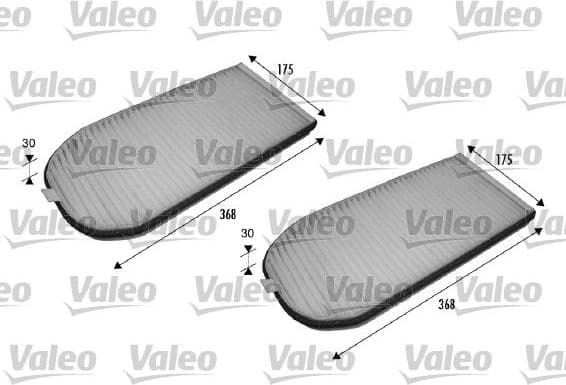 Filter, cabin air VALEO ESSENTIAL 698838