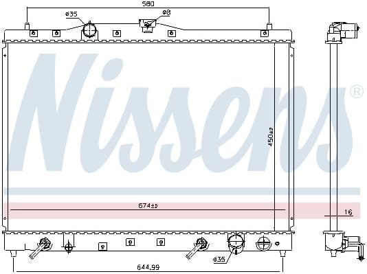 Radiator, engine cooling 68116 - image 2