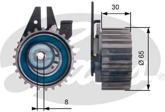 Tensioner Pulley, timing belt PowerGrip™ T43211