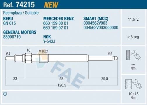 Glow Plug 74215