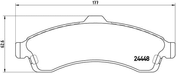 Brake Pad Set, disc brake PRIME LINE P10009