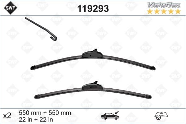 Wiper Blade DAS ORIGINAL SET 119293