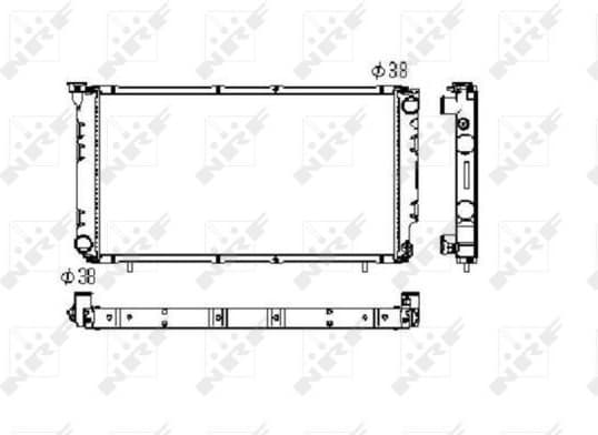 Radiator, engine cooling 506671