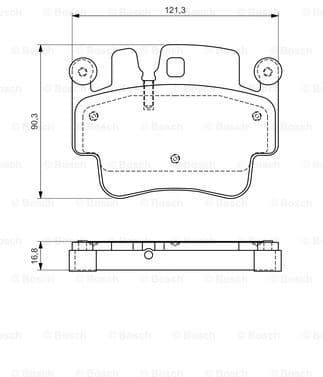 Brake Pad Set, disc brake 0986494281