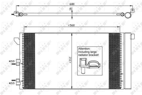 Condenser, air conditioning EASY FIT 35921