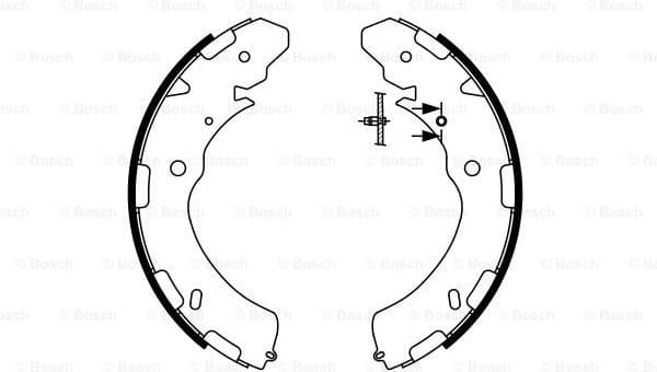 Brake Shoe Set 0986487758 - image 2