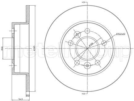 Brake discs kit rear, (2pcs) 23-0482C - image 2