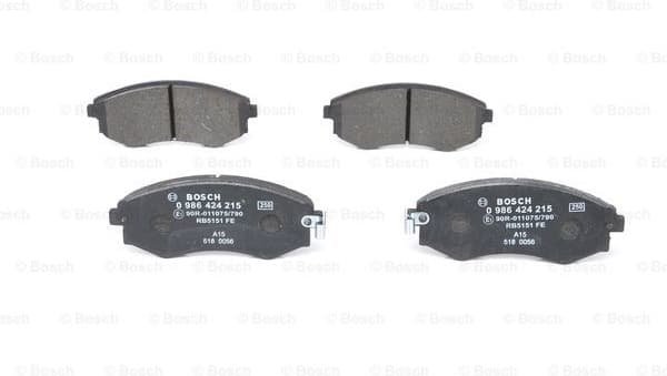 Brake Pad Set, disc brake 0986424215