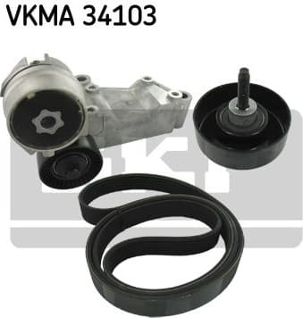 V-ribbed Belt Set VKMA 34103