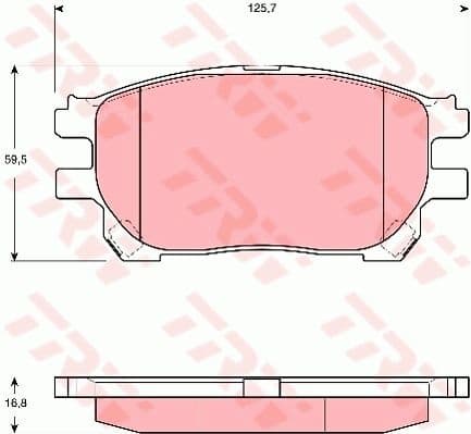 Brake Pad Set, disc brake GDB3414