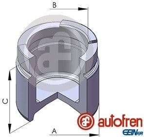 Piston, brake caliper D02571 - image 2