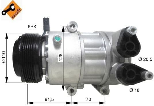 Compressor, air conditioning EASY FIT 32812