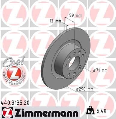 Brake Disc COAT Z 440.3135.20