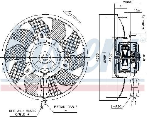 Fan, engine cooling 85548
